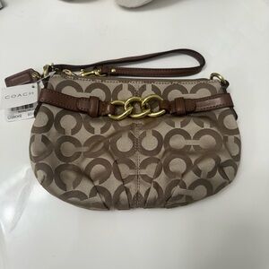 Signature Coach Op Art wristlet